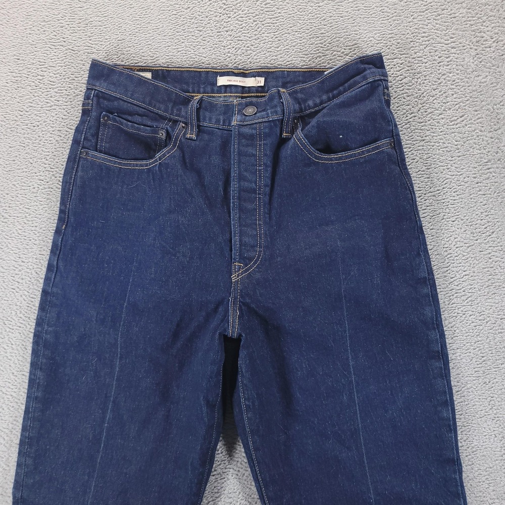 Levis Jeans Womens 31 Blue Ribcage Bootcut High Rise Button Fly Stretch - Picture 3 of 11